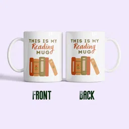 jaipur frames Book Lover Reading Quote for Students Teachers Writers Ceramic Coffee Mug image 4