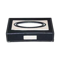 Kozdiko Leatherette Black Designer Car Tissue Paper Dispenser with 200 Sheets (100 Pulls) for Hyundai Elantra image 2