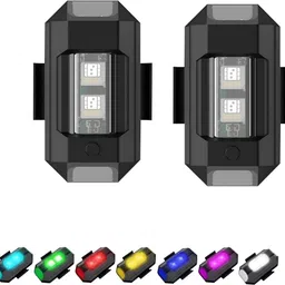 Helmet Strobe Light for vehicle 7 Colors 31 Modes LED Safety Warning Light Brake Light Car, Motorbike, Truck, Van LED (5 V, 12 W)-image-9