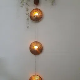 the purple tree Chandramala Hanging Iron Tealight Holder image 3