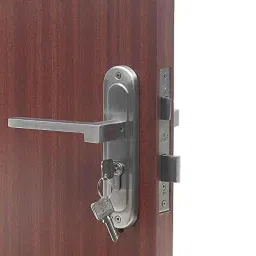 Homexpert LB-306 Stainless Steel Satin Finish Round Plate Heavy Duty Mortise Door Lock Set-picture-10