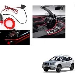 Kozdiko 12V Red Car Interior Decor Neon Strip Light for Nissan Terrano-picture-44