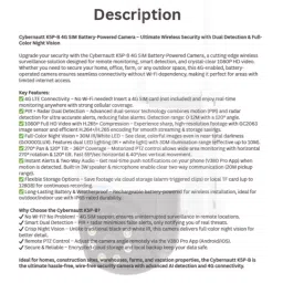 Cybernautt K5P-B 5MP FHD 4G Battery Powered Sim Camera image 4