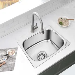 Oval Single Bowl 20x17x8 Inches Kitchen Sink| Premium Stainless Steel Sink 13-0102-02-02 Vessel Sink-image-9