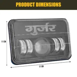 AllExtreme 50W 4 LED KHAN Projector DRL Bike Headlight with Heat Dissipation for Hero Splendor, EXSBH08 image 5