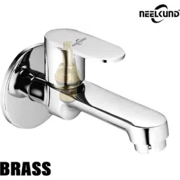 Neelkund Opal Brass Silver Chrome Finish Long Body Bib Tap image 3