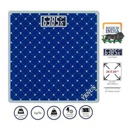 Venus 180kg Tempered Glass Royal Blue Electronic Digital Body Weight Machine with LCD Display, EPS-2599 image 5