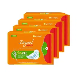 Dryvel 8 Pcs Sanitary Napkins for Long Lasting Day &a; Night Protection, Size: XXL (Pack of 4)-picture-30