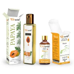 GoWoo 2 Pcs 10ml Natural Therapeutic Grade Mogra Aroma Oil &a; 100ml Papaya Seed Carrier Oil Set, GWOC936-P34+P181-picture-32