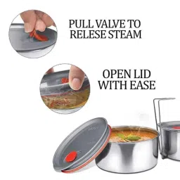 Milton Econa Deluxe 780ml Polycarbonate Blue Lunch Box with 3 Containers image 4