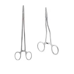 Forgesy 8 inch Stainless Steel Straight &a; Curved Needle Holder, X119-image-70