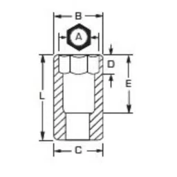 Proto 15/16 inch 12 Point Black Oxide 3/8 inch Drive Deep Socket, J5030B image 2