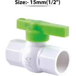 RN ART-3760 15mm 2 Way Full Bore Hexagonal UPVC Ball Valve, RNBV376015 image 4