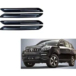 Kozdiko 4 Pcs PVC Black Double Chrome Finish Car Bumper Protector Set for Mahindra XUV 700 (Alturas G4)-picture-26