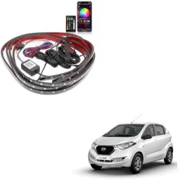 Kozdiko 12V Car Underbody Multicolor LED Strip Light Set with Wireless Remote for Datsun Redi Go-picture-15