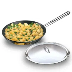Hawkins Futura 30cm Stainless Steel Handle Hard Anodized Fry Pan with Lid, AF 30S (Pack of 2)-picture-18
