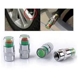 Kozdiko 4 Pcs Iron Air Pressure Alert Car Tyre Valve Caps Set for Honda City, Koz-17741-picture-15