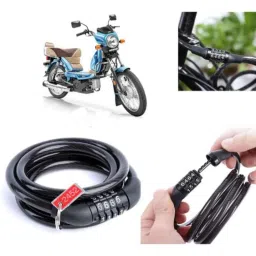 Auto Pearl PVC &a; Plastic Black Combination Cable Lock for XL 100 Comfort BS6-picture-27