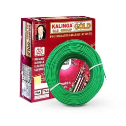 Kalinga Gold 6 Sq mm Green FR PVC Housing Wire, Length: 90 m-picture-11