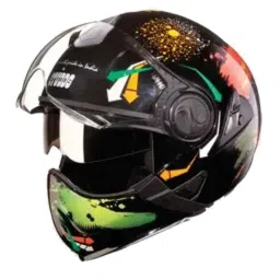 Studds N10 Expanded Polystyrene Black Flip Off Full Face Flip Off-Full Face Helmet, Size: Xtra Large-picture-48
