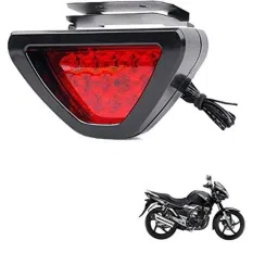 Kozdiko 12 LED Triangle Shape Bike Brake Light with Flash Mode for Suzuki gs150r black, koz_94815-picture-41