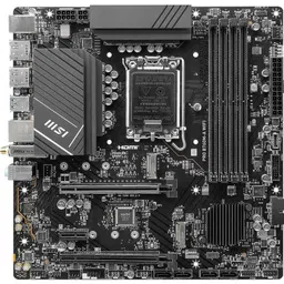 MSI Pro B760M-A Wi-Fi LGA1700 DDR5 PCIe 4.0 mATX Motherboard image 2