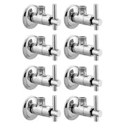 Drizzle Tarim 8 Pcs Brass Chrome Finish Silver Angle Valve Set, AANGLETARIM8-picture-26