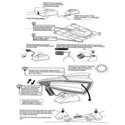 Auto Pearl Shark Fin Replacement Signal Receiver Antenna For Chevrolet Beat image 4