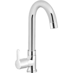 IRIS Admire Brass Chrome Finish Swan Neck Sink Cock-picture-19