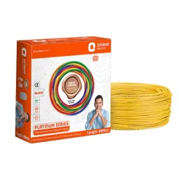 Orient Platinum 4 Sqmm Yellow Single Core PVC Insulated Copper Conductor Unsheathed FR-LSH Cable, 711FLC5Y0400P, Length: 90 m-picture-24