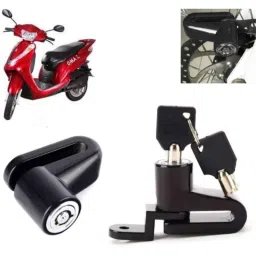 Auto Pearl Steel Black Heavy Duty Anti-Theft Disc Brake Lock for Oma Star, Lock_483-picture-21