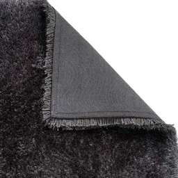Carpetify 3x5ft Dark Grey Luxury Shaggy Solid Plain Fluffy Fur Carpet Rug, 1007YZI5ZWR image 3