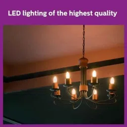 Philips Filament Candle 4W E27 6500K Cool Day White LED Bulb (Pack of 4) image 5