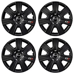 Prigan 4 Pcs 14 inch Polypropylene Matte Black Wheel Cover Set for Ford Figo, Gtx-Black-14-Ffigo-picture-21