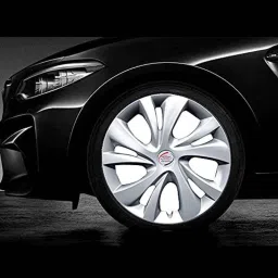 Auto Pearl 4 Pcs 14 inch Plastic Silver Press Fitting Wheel Cover Set for Maruti Suzuki Swift T-4 image 4