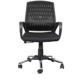 Caddy PU Black Adjustable Office Chair with Back Support, DM 95 (Pack of 2) image 3