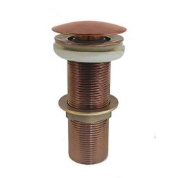Aquieen 5 inch Brass Rose Gold Pop Up Full Thread Waste Coupling-picture-49