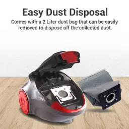 Eureka Forbes 1200W 1.5 Litre 19kPa Red &a; Black Swift Vacuum Cleaner, GFCDFSWFC00000 image 5