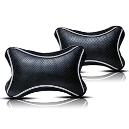 Kozdiko 2 Pcs Black Dotted Cushion Pillow Car Neck Rest Set for Maruti Omni, koz_46551-picture-34