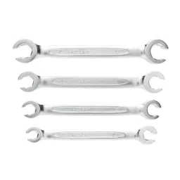 Hogert Technik HT1W730 8x10/ 11x12/ 13x14/ 15x17mm Alloy Steel Silver &a; Blue Chrome Spanner Set-picture-18