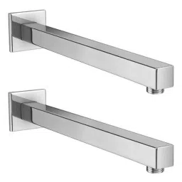 Drizzle 2 Pcs 18 inch Stainless Steel Chrome Finish Silver Square Shower Arm Set, A18SQARM2-picture-18