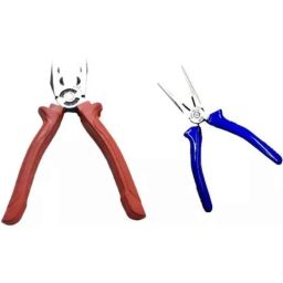 Sky Blue 2 Pcs 7.8 inch Lineman Plier Combo, SBE_PLIER_COMBO_MOD_01151-picture-42