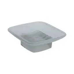 Aligarian 4.5 inch Glass Blur Finish Wall Mounted Square Soap Case for Bathroom-picture-11