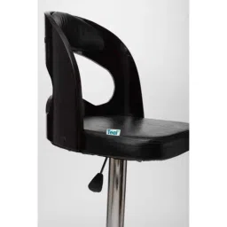 Teal 120kg Leatherette &a; Chrome Black Danish Bar Stool image 4