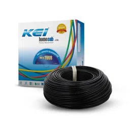 KEI 2.5 Sqmm Single Core Homecab FR Black Copper Unsheathed Flexible Cable, Length: 90 m-picture-34