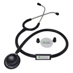 Sahyog Wellness 300mm/Hg Black Manual Blood Pressure Monitor with Normal Sized Cuff &a; Stethoscope image 3
