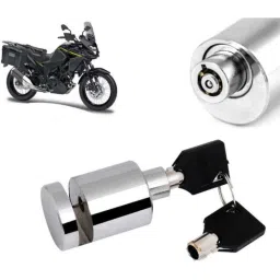 Auto Pearl Stainless Steel Silver Heavy Duty Anti Theft Motorcycle Disc Brake Lock, Lock-290-picture-26