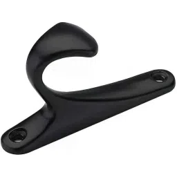 Screwtight 3.5x1x1.8 inch Zinc Black Hat &a; Coat Wall Hook, Z181407BLK-4 (Pack of 4) image 2