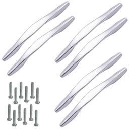 Atom 218 4 inch Chrome Plated Finish Zinc Cabinet Pull Handle (Pack of 4)-picture-3