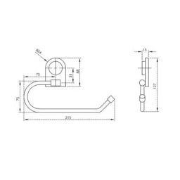 Cera Brass Chrome Finish Gayle Single Lever Wall Mounted Sink Mixer, F1014501 image 2